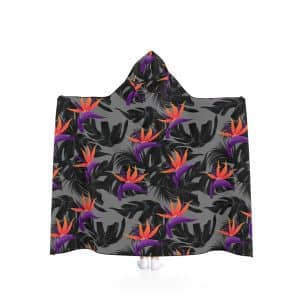 Flowers Hooded Blanket